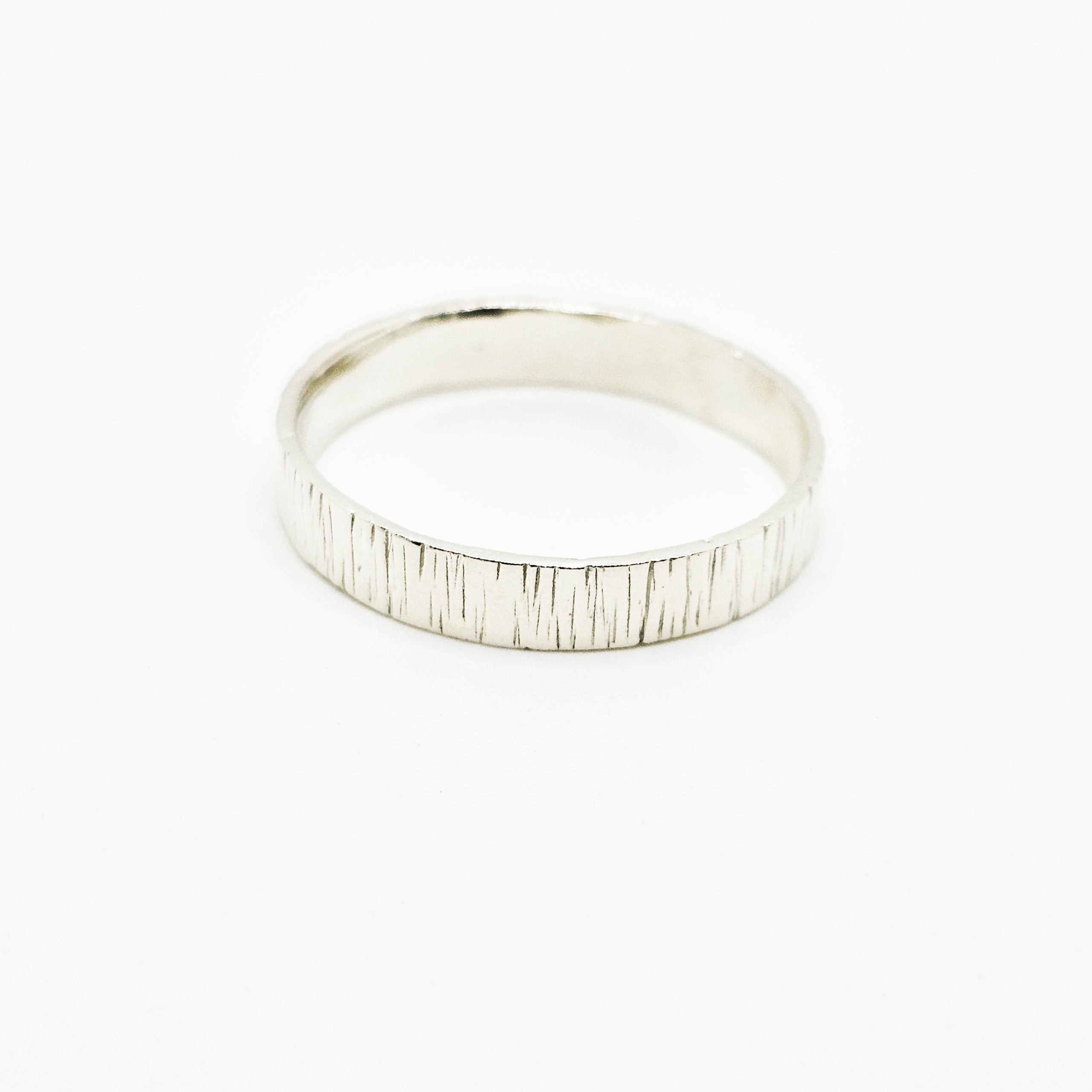 Bold Textured Sterling Silver Ring - Minimalist & Elegant