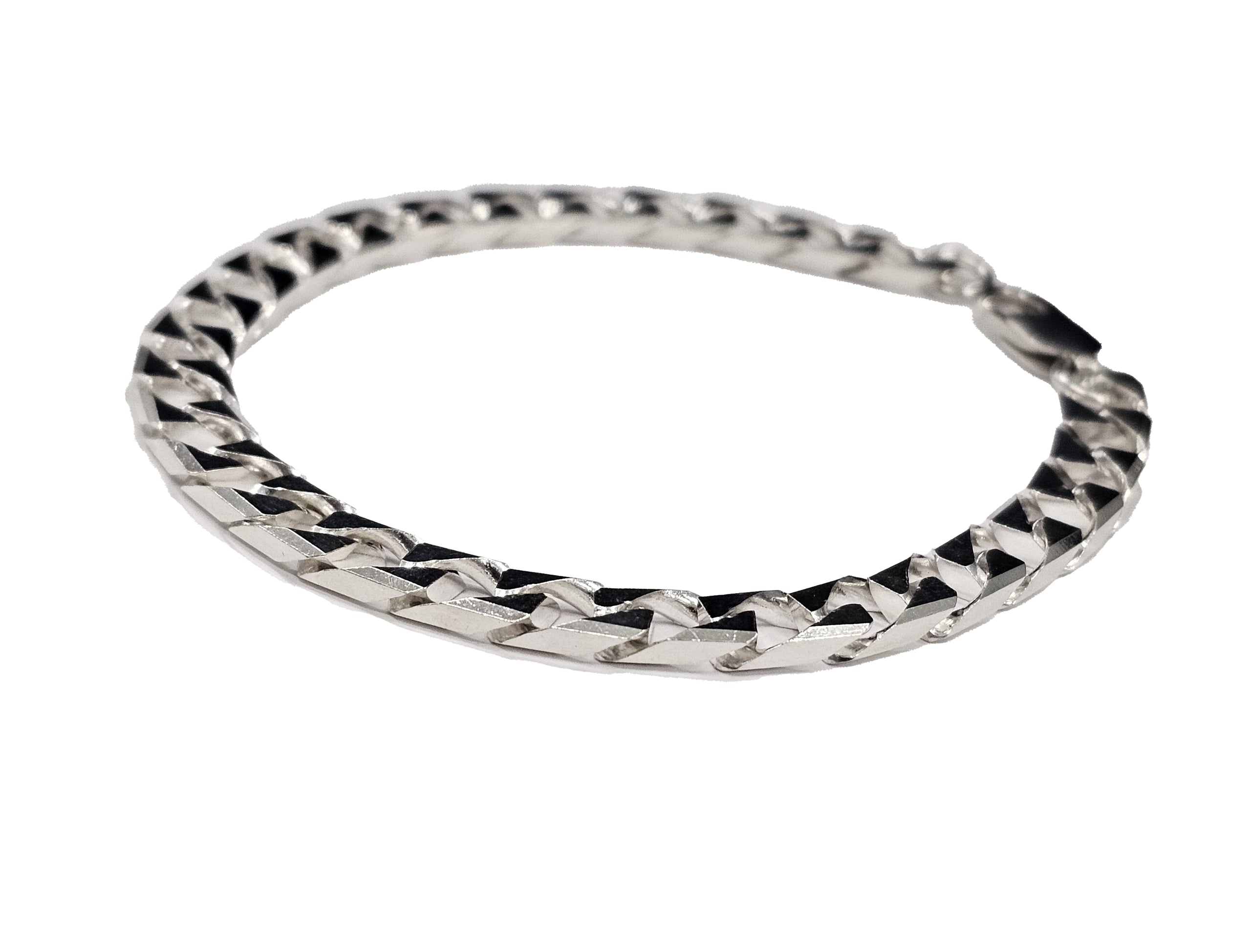 Men's Silver Curb Link Bracelet