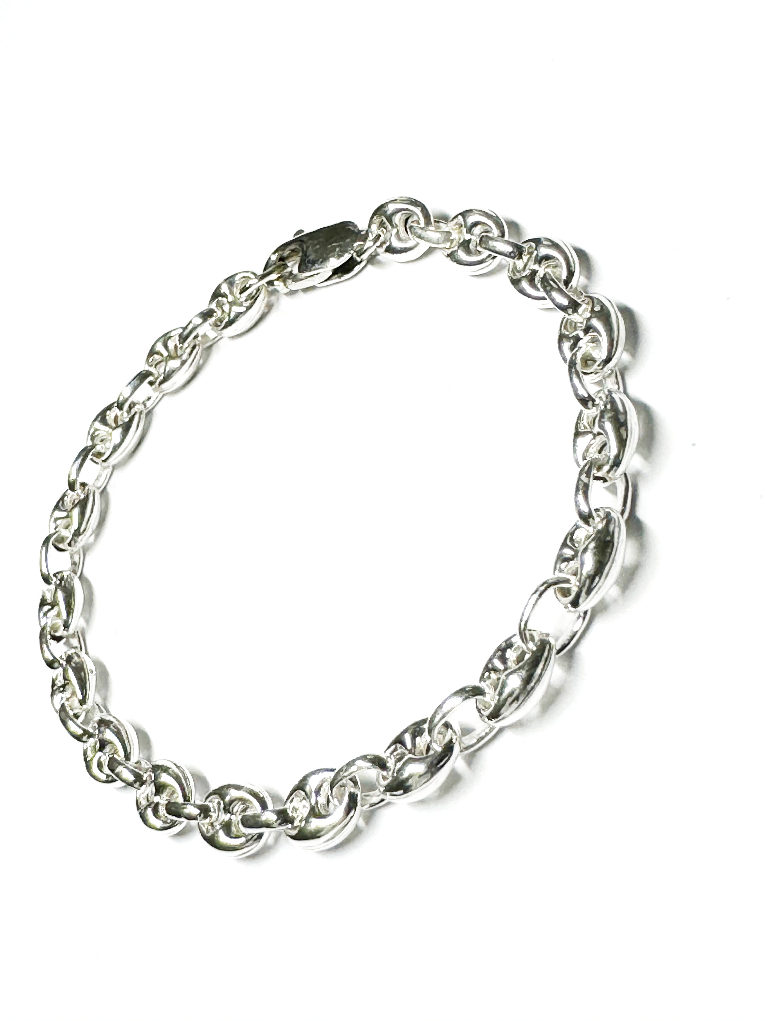 Anchor Chain Bracelet Silver